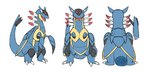 ambiguous_gender feral solo ripparu nintendo pokemon armaldo fossil_pokemon generation_3_pokemon pokemon_(species) hi_res model_sheet