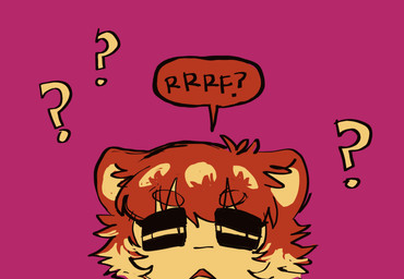 ambiguous_gender animal_ears animal_noises bear_ears black_eyelids brown_hair circle_eyebrows confusion eye_through_hair eyebrow_through_hair eyebrows hair lidded_eyes narrowed_eyes peek question_mark round_ears short_hair simple_background solo speech_bubble squint translucent translucent_hair white_hair_tips serafphim nintendo splatoon charlie_(serafphim) animal_humanoid bear humanoid mammal mammal_humanoid ursid_humanoid headshot_portrait partially_colored portrait sketch male_(lore)