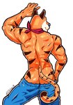 @josephcuerv0 anthro male mascot muscular muscular_anthro solo kelogsloops frosted_flakes kellogg's tony_the_tiger felid mammal pantherine tiger hi_res