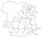 2016 4_arms 4_fingers animal_genitalia balls balros_(echoen) big_balls big_penis big_tail black_and_white chair claws erection fingers front_and_back_penises frontal_taur_balls frontal_taur_genitals frontal_taur_penis furniture genital_growth genitals growth hindpaw huge_penis humanoid_genitalia humanoid_penis hybrid_genitalia hybrid_penis hyper hyper_genitalia hyper_penis large_paws line_art male mammal mammal_taur monochrome multi_arm multi_balls multi_genitalia multi_limb multi_penis multi_sheath multifur nude nude_male nude_taur pawpads paws penis penis_growth rodent rodent_taur sciurid sciurid_taur sheath sheathed_humanoid_penis solo tail taur transformation tree_squirrel tree_squirrel_taur wolfblade