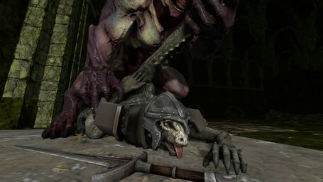 5_fingers all_fours anal anal_penetration anthro anus armor doggystyle dominant duo erection fingers forced from_behind_position genitals hand_behind_back hooves horn male male/male male_penetrated male_penetrating male_penetrating_male muscular muscular_dom muscular_dom_slim_sub muscular_top penetration penis rape scales sex size_difference submissive submissive_male teeth tongue tongue_out gonzo0o bethesda_game_studios doom_(series) id_software microsoft skyrim the_elder_scrolls argonian demon hell_knight humanoid reptile scalie 16:9 2017 3d_(artwork) 3d_animation animated compression_artifacts digital_media_(artwork) no_sound short_playtime source_filmmaker_(artwork) video widescreen