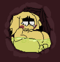 ambiguous_anthro ambiguous_gender ambiguous_prey anthro anthro_prey biped black_ear_tips black_eyelids black_nose blonde_hair bodily_fluids cheek_spots closed_frown crying different_sized_pupils dipstick_ears dot_nose ear_markings ears_down feet frown fur hair half-closed_eyes inside_stomach internal lidded_eyes looking_down monotone_arms mouth_closed multicolored_ears narrowed_eyes organs partially_submerged pivoted_ears sad semi-anthro small_feet soft_vore solo stomach stomach_acid tears thick_thighs two_tone_ears unseen_pred vore wavy_frown wide_hips yellow_arms yellow_body yellow_ears yellow_face yellow_feet yellow_fur yellow_legs meatcanister nintendo pokemon daniel_(meatcanister) generation_1_pokemon mammal pikachu pokemon_(species) rodent 2026 digital_media_(artwork) english_description full-length_portrait pixel_(artwork) portrait male_(lore)