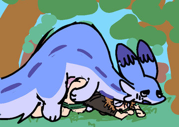 ambiguous_penetration bestiality blush bodily_fluids breasts cum cum_inside doggystyle duo ejaculation female female_on_feral female_penetrated feral feral_penetrating feral_penetrating_female feral_penetrating_human from_behind_position genital_fluids genitals human_on_feral human_penetrated interspecies knot knotted_penis male male/female male_penetrating male_penetrating_female male_penetrating_human outside palphilia penetration penis pinned pinned_to_ground questionable_consent sex size_difference smaller_penetrated youtubepoopbirthday palworld pocketpair chillet human mammal pal_(species) 2d_animation aliasing animated binary_drawing digital_drawing_(artwork) digital_media_(artwork) frame_by_frame