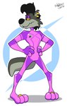 ambiguous_gender digit_ring ear_piercing feet fur grey_body grey_fur jewelry piercing ring toe_ring toes toony zero_suit doodledoggy metroid nintendo stanley_(doodledoggy) canid canine canis mammal wolf absurd_res hi_res male_(lore)