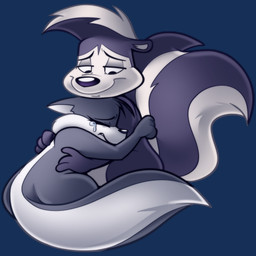 4_fingers anthro black_body black_fur black_nose bodily_fluids comforting comforting_another countershade_face countershading crying duo female fingers fur hair hug hugging_another male markings narrowed_eyes simple_background striped_back striped_markings striped_tail stripes tail tail_markings tears transparent_background white_body white_fur jusrhkuhoh looney_tunes warner_brothers penelope_pussycat pepe_le_pew domestic_cat felid feline felis mammal mephitid skunk striped_skunk 1:1 alpha_channel colored colored_line_art hi_res