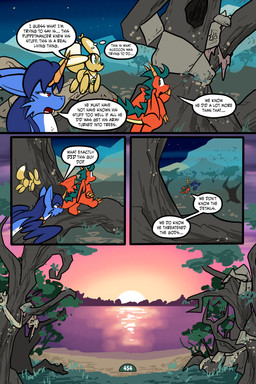 2_horns 4_panel_comic ambiguous_gender answer balloon balloon_with_face biped black_nose black_text blue_body blue_fur blue_hair brown_body cheek_tuft claws day dialogue ellipsis eyebrows eyelashes facial_tuft fangs feathers feral finger_claws floating flying fur glistening grass green_eyes group hair horn inflatable inner_monologue jewelry looking_at_another looking_back night open_mouth orange_body outside page_number pendant plant question question_mark red_eyes reflection rock roots scales sharp_teeth sky speech_bubble star sunrise tail talking_to_another teeth text thinking toe_claws tongue toony tree trio tuft walking water water_reflection white_sclera virmir mythology renbrand roko_kirihoko saida canid canine couatl dragon feathered_scalie feathered_snake fox mammal mythological_creature mythological_scalie reptile scalie snake 2025 2:3 absurd_res comic english_text hi_res