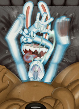 abdominal_bulge anal anal_orgasm anal_penetration anthro anthro_on_anthro anthro_penetrated anthro_penetrating anthro_penetrating_anthro balls bed bodily_fluids cum cum_on_face cum_on_own_face cum_on_self cum_on_tongue cum_string cum_while_penetrated cumshot duo ejaculation erection feet fingers first_person_view foreskin fur furniture genital_fluids genitals hands-free humanoid_genitalia humanoid_penis kneeling larger_male lying male male/male male_penetrated male_penetrating male_penetrating_male navel nude on_back on_bed open_mouth orgasm orgasm_face partially_retracted_foreskin penetration penile penile_penetration penis rough_sex saliva saliva_on_tongue sex sharp_teeth size_difference smaller_male smaller_penetrated spread_legs spreading sweat sweatdrop teeth toes tongue tongue_out uvula white_body tush_(artist) sam_and_max max_(sam_and_max) samuel_dog canid canine canis domestic_dog lagomorph leporid mammal rabbit absurd_res digital_media_(artwork) hi_res