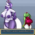 ability_(pokemon) alternate_color areola big_breasts breasts clothing crown duo eyebrows eyelashes eyeshadow female gameplay_mechanics genitals hair hand_on_breast hand_on_hip headgear legwear makeup nipples not_furry purple_hair pussy stockings trace_(ability) white_body white_skin wide_hips conditional_dnp quin-nsfw nintendo pokemon fan_character violet_(pyrowildcat) gardevoir generation_3_pokemon generation_7_pokemon humanoid pokemon_(species) tsareena 2017 absurd_res digital_media_(artwork) hi_res