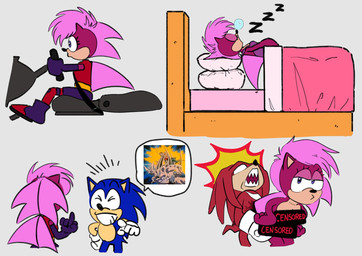 bed blue_body blue_fur eyelashes eyes_closed female from_behind_position fur furniture hair male pink_hair purple_body purple_eyes purple_fur red_body red_fur sex sleeping smile speech_bubble tail el_ages sega sonic_the_hedgehog_(series) sonic_underground knuckles_the_echidna omega_shenron sonia_the_hedgehog sonic_the_hedgehog vegeta echidna eulipotyphlan hedgehog mammal monotreme hi_res