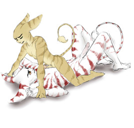 anthro athletic big_penis duo erection genitals humanoid_genitalia humanoid_penis male muscular penis simple_background straddling ssaoirsse ratchet_and_clank sony_corporation sony_interactive_entertainment alister_azimuth ratchet_(ratchet_and_clank) lombax mammal hi_res source_request