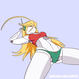 blonde_hair blue_background bra breasts clothed clothing eyes_closed female hair machine nipple_outline not_furry panties simple_background sleeping solo underwear white_body zedrin cave_story curly_brace android humanoid robot robot_humanoid 1:1 2d_animation animated digital_media_(artwork) motion_tweening