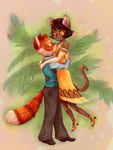affectionate alternative_fashion anthro art_deco big_tail bob_cut bottomwear brown_body brown_bottomwear brown_clothing brown_footwear brown_fur brown_pants brown_shoes canon_couple clothed clothed_anthro clothed_female clothed_male clothing dancing daww dress duo evening_gloves eye_contact eyelashes facial_tuft female flapper flapper_dress fluffy fluffy_body fluffy_fur fluffy_tail footwear fully_clothed fully_clothed_anthro fully_clothed_female fully_clothed_male fur glistening glistening_eyes gloves green_clothing handwear happy high_heels holding_partner hug hugging_another intimate lifting_partner looking_at_another love loving_gaze male male/female markings pants pupils romantic romantic_couple shoes simple_background smile striped_body striped_fur striped_markings striped_tail stripes tail tail_markings tuft whiskers yellow_clothing yellow_dress yellow_eyes yellow_footwear yellow_gloves yellow_handwear yellow_high_heels yellow_pupils danylionmeadow lackadaisy calvin_mcmurray ivy_pepper domestic_cat felid feline felis mammal tabby_cat 2025 absurd_res digital_drawing_(artwork) digital_media_(artwork) hi_res signature