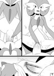 2013 abdominal_bulge arch_position big_penis blush bodily_fluids breasts cervix chest_spike comic duo erection female female_penetrated female_pov first_person_view from_front_position gallade gardevoir generation_3_pokemon generation_4_pokemon genital_fluids genitals grass greyscale internal lying male male/female male_penetrating male_penetrating_female monochrome motion_lines nintendo not_furry on_back open_mouth penetration penile penile_penetration penis penis_in_pussy plant pokemon pokemon_(species) pussy pussy_juice_on_leg sex spikes spikes_(anatomy) standing tapering_penis uterus vaginal vaginal_fluids vaginal_penetration yuu_h