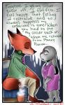 2016 5:8 absurd_res anthro canid canine charlotteray clothing comic digital_media_(artwork) disney english_text female fox fur hi_res judy_hopps lagomorph leporid male mammal nick_wilde purple_eyes rabbit red_fox simple_background text true_fox zootopia