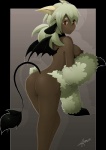 blush breasts butt female horn membrane_(anatomy) membranous_wings nipples solo tail wings kittystatic animal_humanoid bovid bovid_humanoid caprine caprine_demon caprine_humanoid demon humanoid mammal mammal_humanoid sheep_demon sheep_humanoid alpha_channel