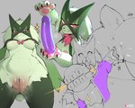 ahegao anthro anus areola bodily_fluids breasts clapping claws dildo dildo_in_pussy dildo_insertion eye_roll female fur genital_fluids genitals green_body green_fur looking_pleasured magic_trick mask masturbation medium_breasts nipples pawpads penetration pink_areola pink_eyes pink_nipples pussy reddened_pussy sex_toy sex_toy_in_pussy sex_toy_insertion smile solo tail tail_anus tongue tongue_out under_boob vaginal vaginal_fluids vaginal_masturbation vaginal_penetration berrypunchz nintendo pokemon felid feline generation_9_pokemon mammal meowscarada pokemon_(species) absurd_res hi_res