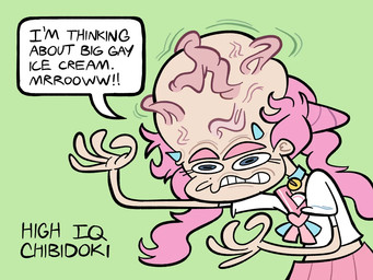 2_horns 4_fingers arms_bent bell bell_collar big_head blue_collar blue_eyes blue_horn bottomwear clothed clothed_female clothed_humanoid clothing collar dialogue eyebrows eyelashes female fingers fully_clothed fully_clothed_female fully_clothed_humanoid hair horn long_hair not_furry pigtails pink_bottomwear pink_clothing pink_eyebrows pink_hair pink_skirt shirt shitpost short_horn simple_background skirt small_horn solo speech_bubble standing tan_body tan_skin teeth text topwear vein veiny_head white_clothing white_shirt white_topwear yelling newfax vtuber chibidoki horned_humanoid humanoid 2023 4:3 character_name digital_drawing_(artwork) digital_media_(artwork) english_description english_text flat_colors half-length_portrait meme portrait