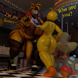 anthro areola balls beak big_breasts big_butt breasts butt clothing duo female fishnet_clothing fishnet_leggings fishnet_legwear flaccid genitals gynomorph hair huge_breasts huge_butt huge_thighs humanoid_genitalia humanoid_penis hyper hyper_butt intersex leggings legwear machine makeup nipple_piercing nipples nude open_mouth penis piercing sharp_teeth size_difference slightly_chubby slightly_chubby_female smile tail teeth text thick_thighs wide_hips yellow_body anonymousfm cyanu_(modeler) spacebaron_(modeler) five_nights_at_freddy's five_nights_at_freddy's_2 scott_cawthon scottgames cupcake_(fnaf) toy_chica_(fnaf) animatronic avian bird chicken galliform phasianid robot 1:1 2024 3d_(artwork) blender_(artwork) blender_cycles_(artwork) digital_media_(artwork) english_text hi_res