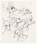 angry anthro expressions fluffy male sharp_teeth solo teeth kalpeakoira machete_(kalpeakoira) canid canine mammal hi_res signature sketch