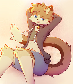 anthro bell bell_collar black_clothing blue_clothing blue_eyes bottomwear brown_body brown_fur clothed clothing collar crop_top dipstick_ears dipstick_tail ear_markings ear_piercing ear_ring femboy fur grey_clothing grey_topwear hair hands_behind_head hoodie jewelry looking_at_viewer male male_anthro markings midriff multicolored_body multicolored_ears navel open_mouth orange_body piercing ring ring_(jewelry) ring_piercing shirt shorts simple_background sitting smile solo tail tail_markings tan_body tan_fur topwear tuft neo_arts domestic_cat felid feline felis mammal absurd_res digital_media_(artwork) hi_res