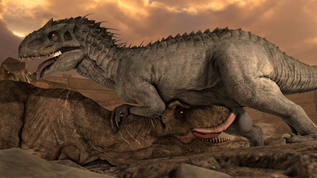ambiguous_gender ambiguous_penetrated animal_genitalia balls being_watched big_balls brown_body brown_scales claws cloud detailed_background digitigrade duo_focus erection face_fucking feet fellatio feral feral_on_feral feral_penetrated feral_penetrating genitals grey_balls grey_body grey_scales group hand_on_neck irrumatio long_penis looking_at_another looking_pleasured lying male male/ambiguous male_penetrating nude on_front on_ground open_mouth oral oral_penetration orange_eyes orange_sclera outside penetration penile penis penis_in_mouth pink_penis rock scales scar sex sheath sky spikes spikes_(anatomy) spines standing tail teeth teeth_showing toe_claws tongue tongue_out trio wall_(structure) wood yellow_eyes yellow_sclera margevonn jurassic_park jurassic_world universal_studios dinosaur indominus_rex prehistoric_species reptile saurischian scalie theropod tyrannosaurid tyrannosauroid tyrannosaurus tyrannosaurus_rex 16:9 3d_(artwork) 4k absurd_res digital_media_(artwork) hi_res huge_filesize widescreen