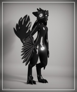 anthro davali glistening glistening_body latex male null null_bulge simple_background solo standing locoroo avali 3d_(artwork) 5:6 absurd_res blender_(artwork) digital_media_(artwork) hi_res monochrome