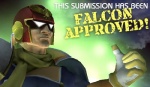 armor clothing cloud gesture gloves hand_gesture handwear headgear helmet human_only humor male not_furry outside scarf shoulder_pads sky solo text thumbs_up unknown_artist f-zero nintendo super_smash_bros. captain_falcon human mammal 3d_(artwork) digital_media_(artwork) grandfathered_content low_res reaction_image