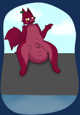 animal_genitalia anthro balls big_balls ear_piercing ear_ring flaccid fully_sheathed fur genitals huge_balls hyper hyper_balls hyper_genitalia male orange_eyes penis piercing poolside presenting presenting_balls red_body red_fur ring_piercing sheath sitting solo chip_at_night chase_(chip_at_night) animal_humanoid domestic_cat felid felid_humanoid feline feline_humanoid felis humanoid mammal mammal_humanoid alpha_channel