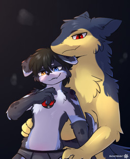 blush briefs clothing cute_fangs duo fangs fluffy heterochromia looking_at_viewer male male/male pokeball simple_background teeth underwear snowybark nintendo pokemon snowdrift_(snowstormbat) border_collie canid canine canis collie domestic_dog generation_2_pokemon herding_dog mammal pastoral_dog pokemon_(species) sheepdog typhlosion absurd_res hi_res