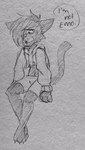 alternate_form alternative_fashion annoyed anthro bangs bottomwear clenched_teeth clothing emo emo_haircut hoodie male shorts solo tail teeth text topwear freckledcoat warriors_(book_series) nightheart_(warriors) domestic_cat felid feline felis mammal 2023 english_text graphite_(artwork) hi_res traditional_media_(artwork)