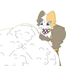 ambiguous_gender ambiguous_prey anthro belly big_belly endosoma face_imprint huge_belly imprint male male_pred mass_vore multiple_prey oral_vore safe_vore solo text vore liwenenix liwen vanilla_(liwenenix) calico_cat domestic_cat felid feline felis mammal 1:1 animated comic english_text short_playtime sound video