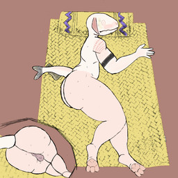 anthro aztec backsack balls bed blind bodily_fluids butt darkened_genitalia disability furniture genitals male paws prehispanic scarification sleeping solo sweat tattoo elpajaslokas69 oztocuilli_(oc) aquatic cavefish characiform fish mexican_tetra scalie tetra_(fish) 1:1 hi_res