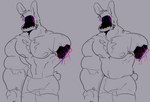 amputee anthro briefs briefs_only clothed clothing disability genitals grey_background machine male muscular muscular_male nipples penis simple_background solo teeth tenting topless topless_anthro topless_male underwear underwear_only wire melaisen five_nights_at_freddy's five_nights_at_freddy's_2 scottgames withered_bonnie_(fnaf) animatronic lagomorph leporid mammal rabbit robot 2022 digital_drawing_(artwork) digital_media_(artwork) monochrome portrait spot_color three-quarter_portrait