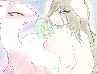 anthro big_breasts breast_play breast_squish breasts breasts_frottage brown_hair collaborative collaborative_sex collaborative_titfuck duo empty_eyes female fur genitals hair male male/female nipples non-mammal_nipples penis pupils sex simple_background slit_pupils squish tan_body titfuck milkteafox fullmetal_alchemist nintendo pokemon nina_tucker canid canine canis chimera domestic_dog generation_3_pokemon human hybrid latias legendary_pokemon mammal pokemon_(species) tucker_chimera_(fma) 2019 hi_res