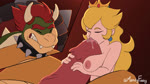 anthro duo fellatio female interspecies looking_pleasured male male/female oral penile sex size_difference tongue tongue_out mandyfoxy mario_bros nintendo bowser princess_peach human koopa mammal scalie 16:9 animated hi_res no_sound short_playtime webm widescreen