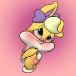 anthro blush butt female loli masturbation nipples nude orgasm solo young r4c00n baby_looney_tunes looney_tunes warner_brothers lola_bunny lagomorph leporid mammal rabbit 1:1 absurd_res hi_res