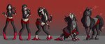 basic_sequence black_hair boots breasts clothed clothed_feral clothing curse female feral five_frame_image five_frame_sequence footwear fur grey_body grey_fur hair hooves horn human_to_feral linear_sequence magic multi_frame_sequence open_mouth red_eyes shoes simple_background solo species_transformation surprise torn_clothing transformation transformation_sequence jamsnjellies mythology equid equine human mammal mythological_creature mythological_equine unicorn 2015 absurd_res hi_res sequence