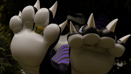 claws curling_toes digit_ring feet foot_fetish foot_focus forest forest_background hindpaw jewelry paws plant ring sleeping toe_claws toe_ring toes tree dyrmun dyrmun_(character) 16:9 hi_res widescreen