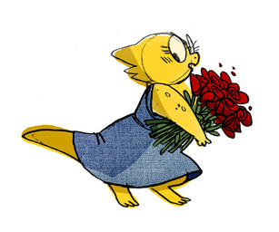3_toes anthro barefoot biped blush clothed clothing dress eyewear feet female flower glasses plant rose_(flower) scales simple_background solo toes white_background yellow_body yellow_scales appulsprite undertale undertale_(series) alphys lizard reptile scalie 2016 6:5 source_request