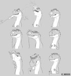 absurd_res anthro biped blue_sky_studios digital_media_(artwork) dinosaur duo english_text extreme_size_difference female feral hi_res ice_age_(series) male male/female momma_(ice_age) monochrome nasal_vore neck_bulge partially_inside prehistoric_species quadruped reptile rogero_(artist) rope scalie sid_(ice_age) size_difference snorting_character swallowing teeth text theropod tyrannosaurid tyrannosauroid tyrannosaurus tyrannosaurus_rex unusual_vore vore watermark