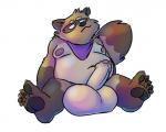 anthro balls belly big_balls biped erection foreskin genitals huge_balls humanoid_genitalia humanoid_hands humanoid_penis hyper hyper_balls hyper_genitalia male moobs navel nipples overweight overweight_anthro overweight_male penis simple_background sitting solo white_background toynuke canid canine mammal raccoon_dog tanuki 2018 5:4 hi_res