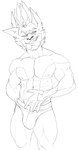 5_fingers abs anthro arrow_marking big_biceps big_deltoids big_pecs bulge cheek_tuft claws clothed clothed_anthro clothed_male clothing deltoids ear_tuft facial_tuft fingers front_view hand_on_belly head_tuft humanoid_hands looking_at_viewer male male_anthro manly muscular muscular_anthro muscular_male muscular_thighs navel obliques open_mouth open_smile pecs serratus skimpy smile smiling_at_viewer solo speedo speedo_only standing swimwear topless topless_anthro topless_male triceps tuft bristol vector_(dachemicalcat) domestic_cat felid feline felis mammal 2020 alternate_version_at_source black_and_white digital_drawing_(artwork) digital_media_(artwork) hi_res monochrome portrait three-quarter_portrait