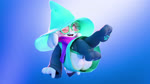 abstract_background anthro bottomless bottomless_male butt clothed clothing eyewear footwear glasses hat headgear headwear legwear looking_at_viewer male one_eye_closed open_mouth open_smile scarf smile socks solo thigh_highs thigh_socks wink winking_at_viewer gustavgiles deltarune undertale_(series) ralsei boss_monster_(undertale) bovid caprine goat mammal 16:9 3d_(artwork) 3d_animation animated blender_(artwork) digital_media_(artwork) hi_res loop no_sound short_playtime webm widescreen