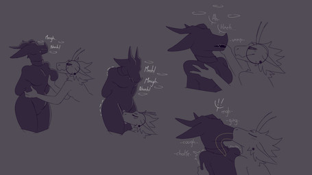 3_fingers antennae_(anatomy) anthro asphyxiation big_breasts black_bodysuit black_clothing black_latex black_skinsuit blinded blindfold bodysuit bound breast_grab breasts choking clothing cunnilingus cunnilingus_through_clothing dominant duo ear_piercing extreme_french_kiss eyeless featureless_crotch female female/female female_penetrated female_penetrating female_penetrating_female fingers french_kissing gagging hand_on_breast jewelry kissing latex latex_bodysuit latex_clothing latex_skinsuit moan null open_mouth oral oral_penetration oral_through_clothing penetration piercing sex skinsuit smile submissive through_clothing tight_clothing tongue unusual_anatomy vaginal zipper zipper_mouth pantheggon mythology arabella_(pantheggon) alien dragon mythological_creature mythological_scalie scalie 2026 absurd_res comic digital_drawing_(artwork) digital_media_(artwork) hi_res