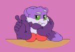 braided_hair braided_ponytail feet female foot_focus foot_hands foot_on_face fur green_eyes hair humanoid_feet modular plantigrade ponytail purple_body purple_feet purple_fur solo unusual_anatomy marblepan lavender_(marblepan) mammal mustelid otter hi_res