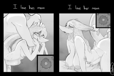 5_fingers abdominal_bulge ahegao anthro anthro_penetrated areola arm_around_neck arm_bite bed big_areola big_breasts big_butt bite bodily_fluids breast_size_difference breasts butt butt_grab butt_squish cum cum_in_vagina cum_inside curvy_figure dialogue doggystyle eyelashes faceless_character faceless_human faceless_male female female_on_human female_penetrated fingers freckled_breasts freckled_butt freckled_face freckled_legs freckled_shoulders freckled_tail freckles from_behind_position furniture genital_fluids group hair hair_grab hand_on_butt hourglass_figure huge_areola human_on_anthro human_penetrating human_penetrating_anthro human_penetrating_female impregnation interspecies interspecies_impregnation leaking leaking_cum long_tail looking_pleasured male male/female male_on_anthro male_penetrating male_penetrating_anthro male_penetrating_female mature_anthro mature_female nipples nude nude_anthro nude_female nude_human nude_male on_bed ovum penetration penile penile_penetration penis_in_vagina sex smile snout sperm_cell squish sweat sweatdrop tail tail_motion tail_tuft tailwag teeth text thick_thighs touching_hair trio tuft vaginal vaginal_penetration voluptuous voluptuous_anthro voluptuous_female wide_hipped_anthro wide_hipped_female wide_hips ratherdevious cavemanon_studios puppet_pals snoot_game judee tarja_(snoot_game) dinosaur human mammal prehistoric_species reptile saurischian scalie theropod troodon troodontid 2025 absurd_res artist_name english_text greyscale handwritten_text hi_res monochrome watermark daughter_(lore) mother_(lore) mother_and_child_(lore) mother_and_daughter_(lore) parent_(lore) parent_and_child_(lore) parent_and_daughter_(lore)