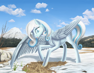blind blue_body blue_eyes blue_feathers blue_fur blue_hair cutie_mark day disability eyelashes feathered_wings feathers female feral fur grass hair hooves open_mouth outside pale_eyes plant sky snow solo standing white_hair wings lightly-san nvt-2 hasbro my_little_pony mythology fan_character snowdrop_(character) equid equine mammal mythological_creature mythological_equine pegasus digital_media_(artwork) hi_res shaded