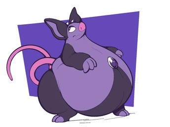 2_toes 3_fingers ambiguous_gender big_ears biped bottom_heavy dark_body dark_skin feet feral fingers grumpy jewelry looking_away obese obese_ambiguous obese_feral overweight overweight_ambiguous overweight_feral pear-shaped_figure pink_nose pink_tail purple_body purple_skin simple_background snout solo tail toes wide_hips boot_(artist) nintendo pokemon domestic_pig generation_3_pokemon grumpig mammal pokemon_(species) suid suine sus_(pig) 2020