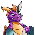 horn latex simple_background solo transformation white_background binturongboss activision mythology spyro_the_dragon azure_(lemonynade) spyro dragon mythological_creature mythological_scalie scalie 2020 hi_res