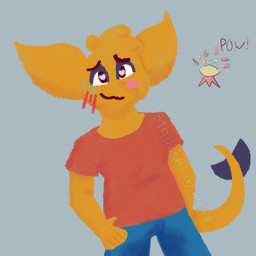 anthro big_ears bladder blush blush_lines blush_stickers bodily_fluids clothed clothing erection erection_under_clothing fluffy fluffy_hair fully_clothed genital_fluids hair heart_eyes heart_symbol male omorashi organs peeing simple_background solo tufted_fur urine urine_on_leg urine_stain watersports wetting bigdickvarmint_(artist) mac_(bigdickvarmint) ambiguous_species 1:1 digital_media_(artwork) digital_painting_(artwork) lineless painting_(artwork) shaded